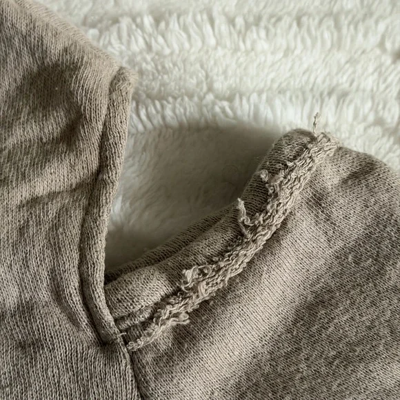 Others Follow Taupe Cold-Shoulder Sweater with Sequin Side Panels - Picture 5 of 7